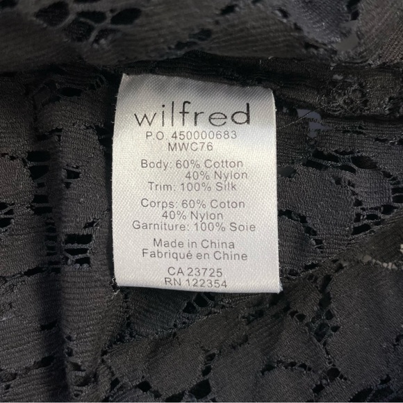 Wilfred Black Lace Floral Tank Top - Picture 10 of 13